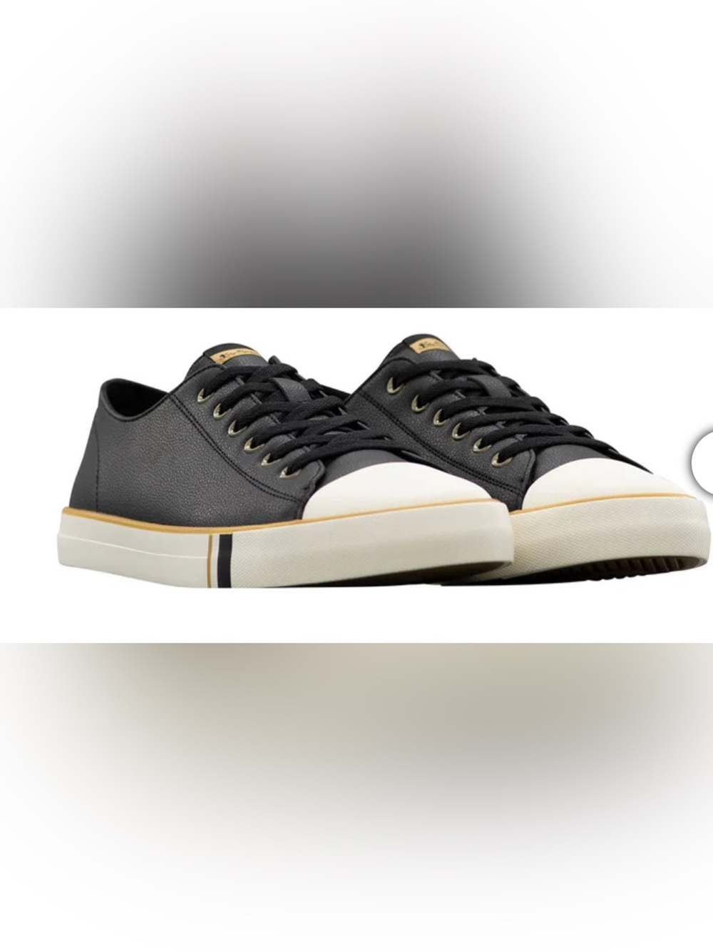 Ben Sherman Black Dorset Lo LX Shoes. Size 9